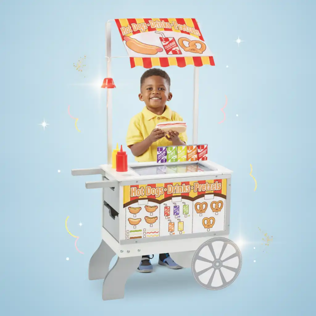 Enjoy great fun with a double-sided sales stand.