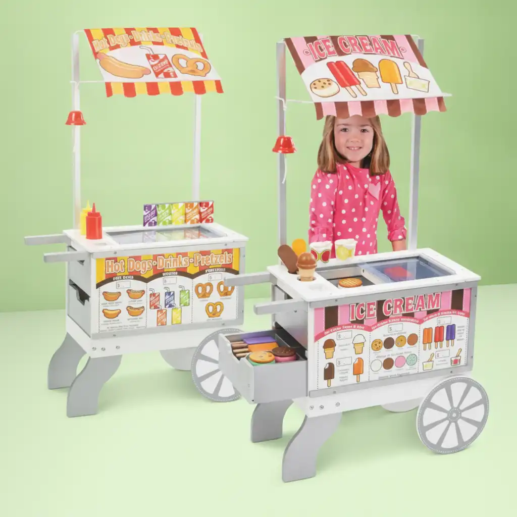 Development of Children's imagination through playing shop.