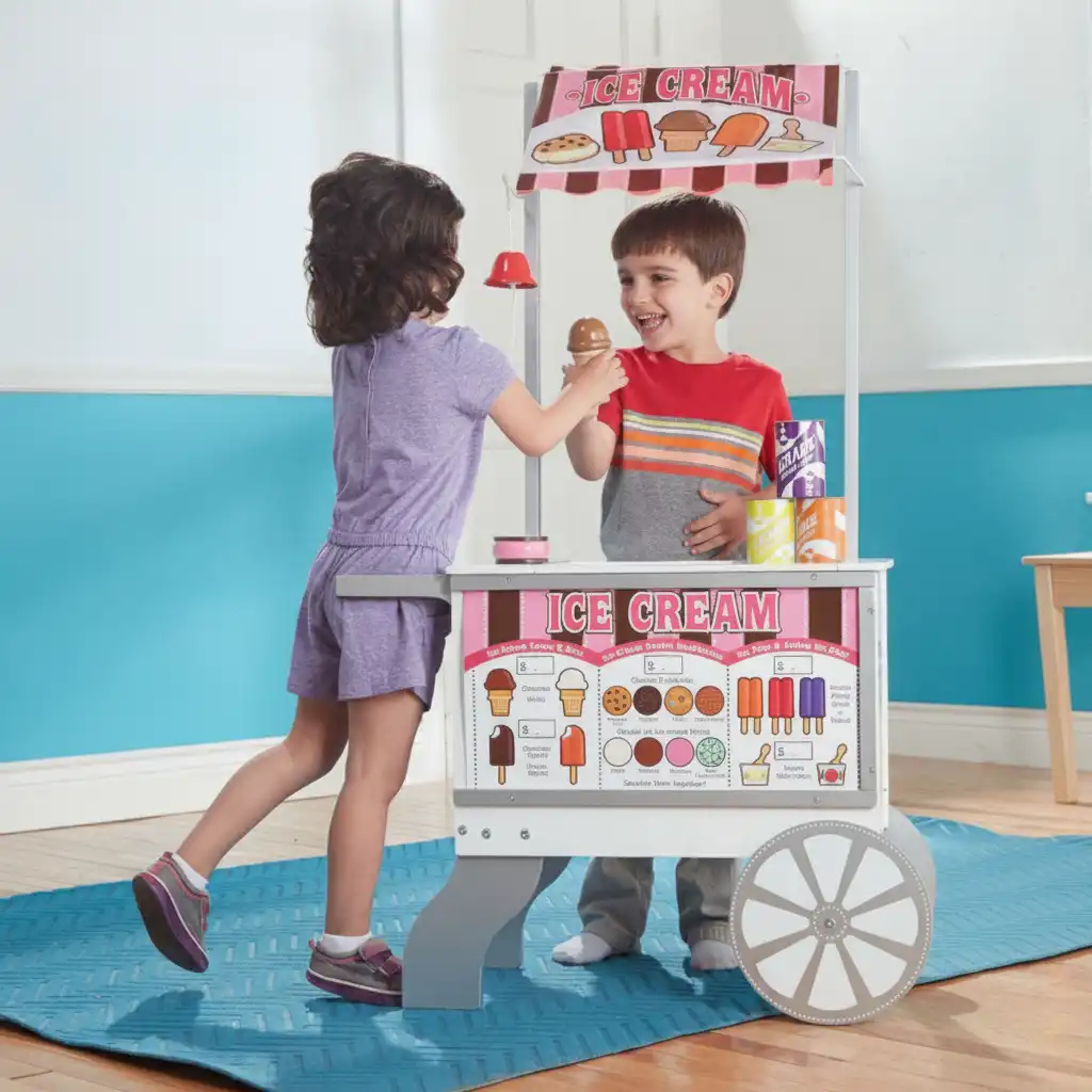 Learning through play in the areas of commerce and communication.
