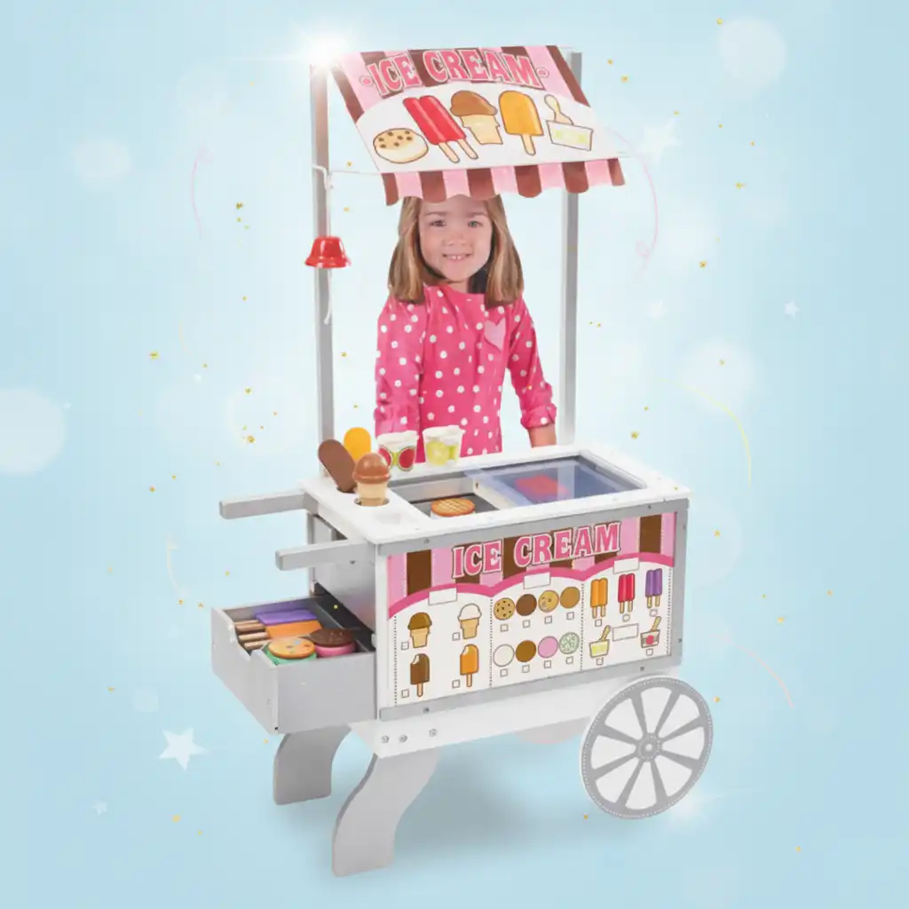 Get inspired by tips for creative play with the cart.
