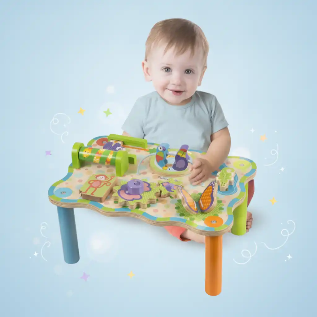 Discover new Animals and colors with every movement.
