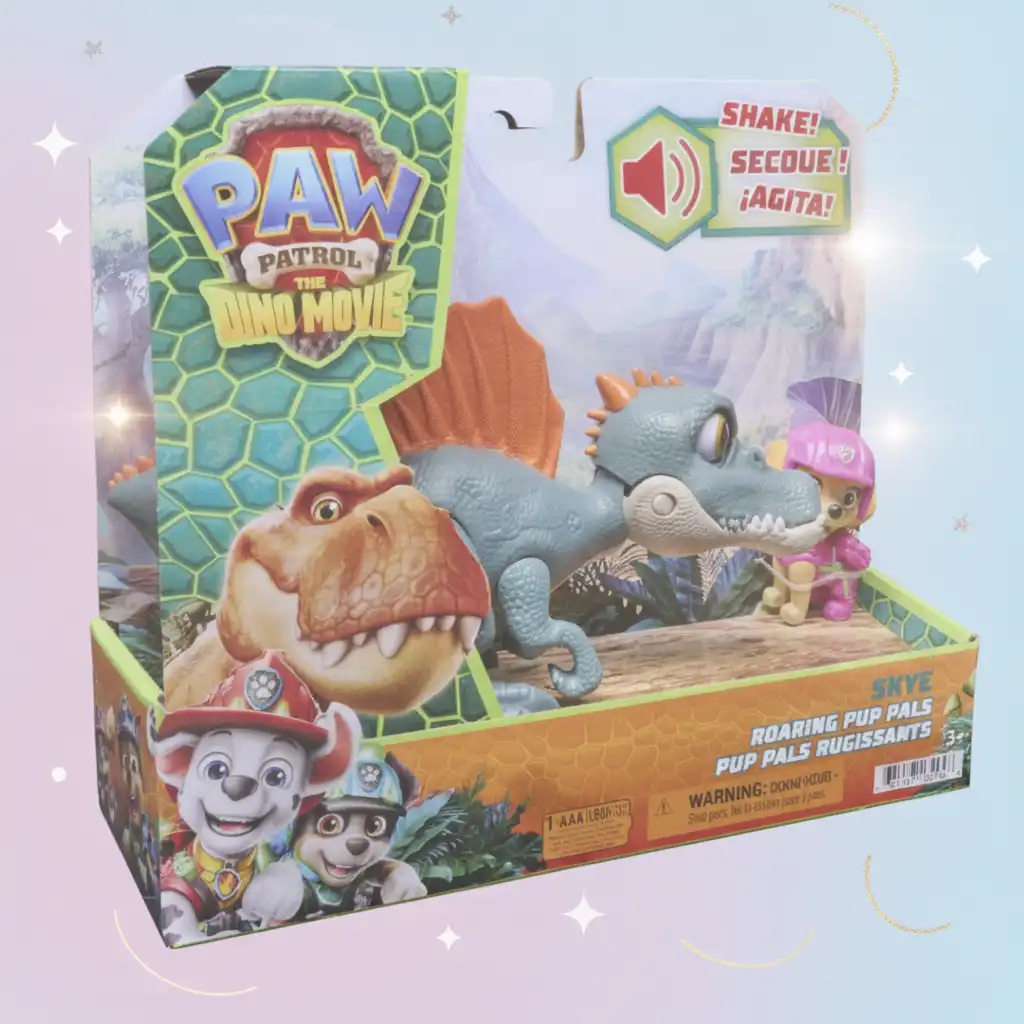 Activate authentic roar and watch the dinosaur action.