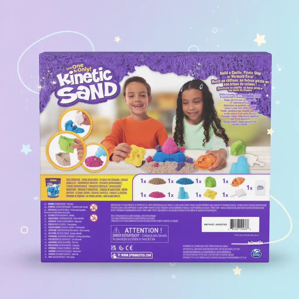 Detailed molds for perfect sand creations.