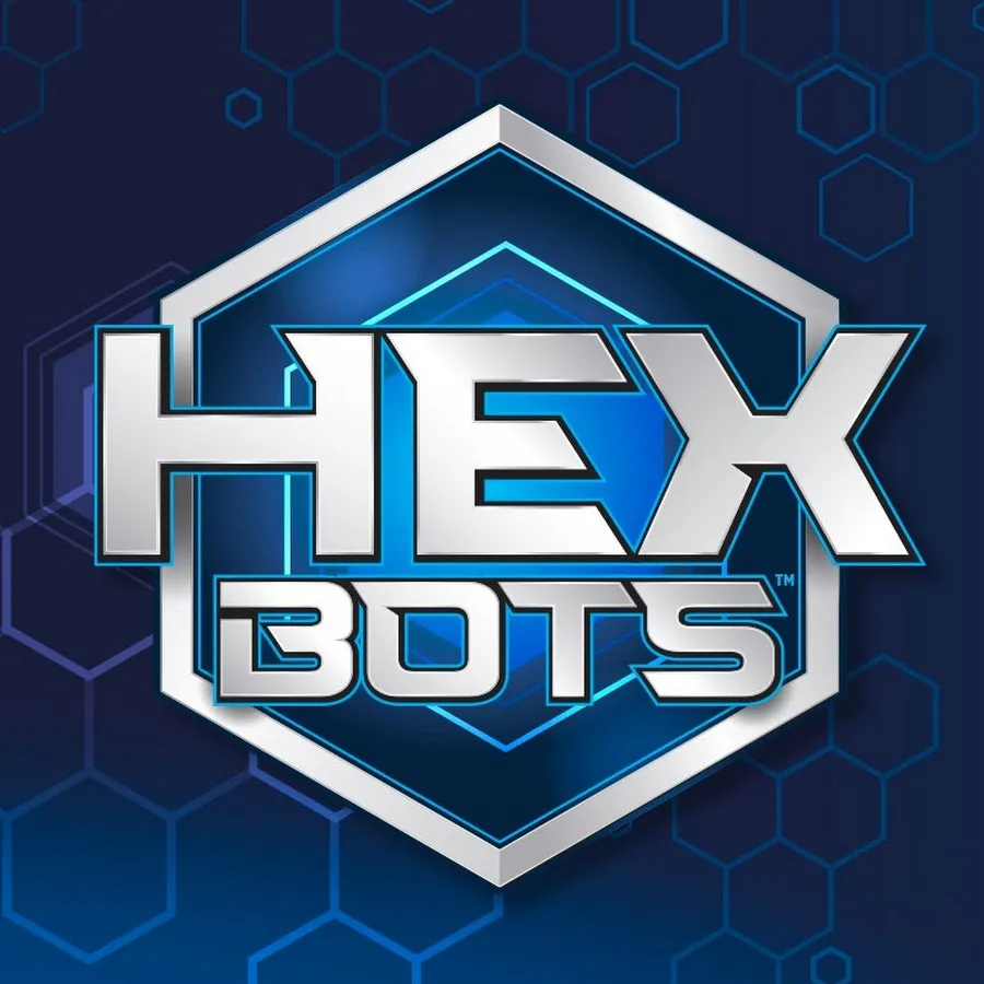 Official logo of Hex Bots shooting centipede