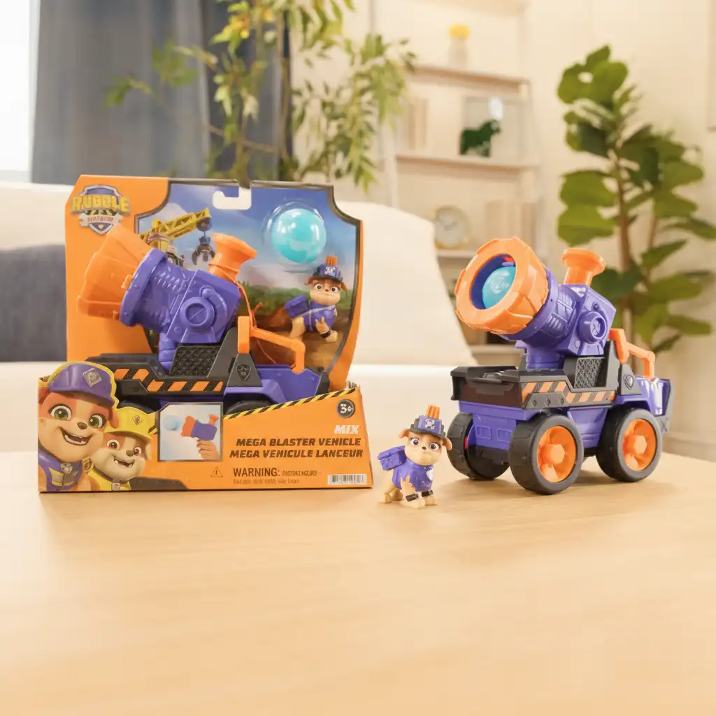 Learn through play with a functional projectile launcher.