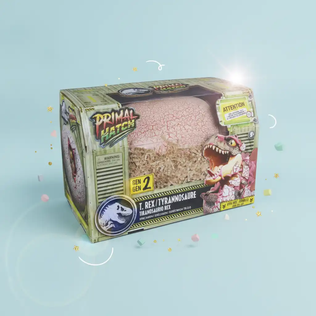 Experience the magical moment of hatching your own dinosaur pet!