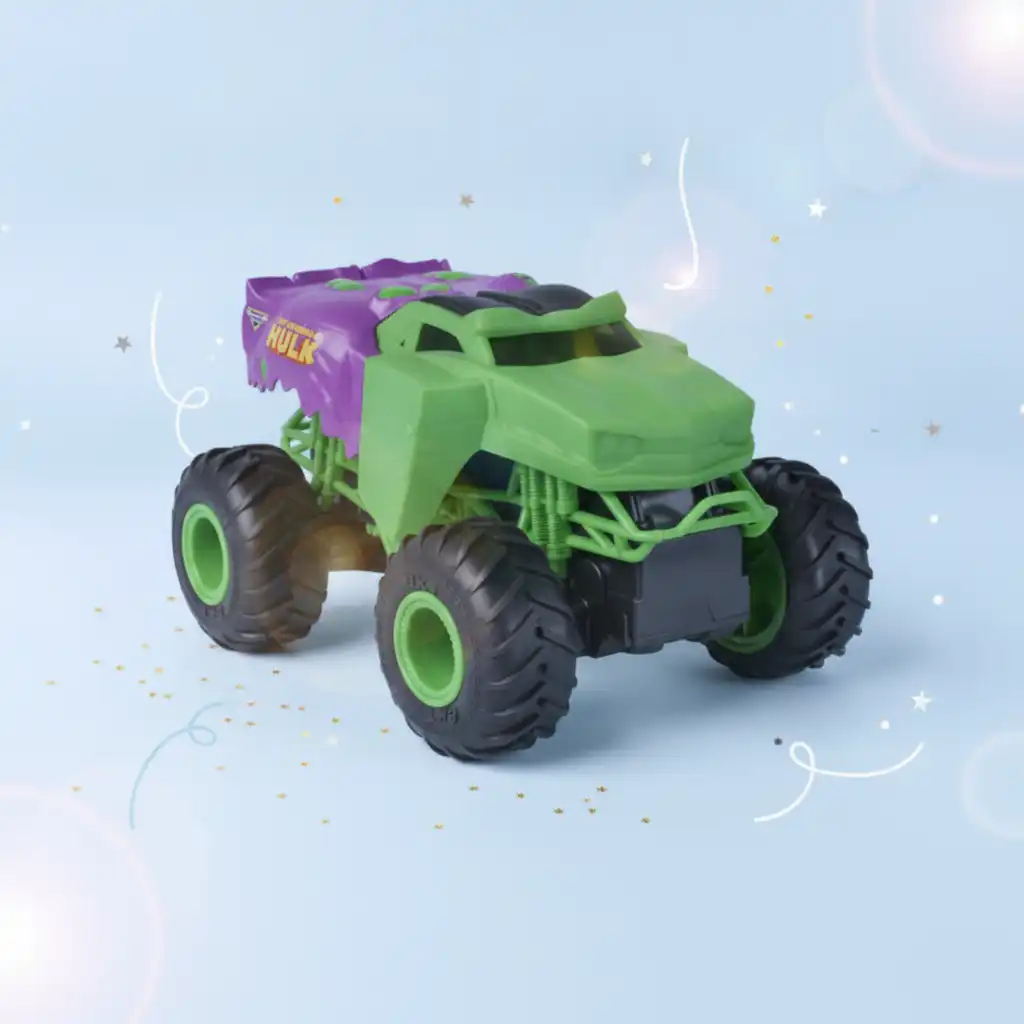 Create your own Monster Jam track full of challenges.