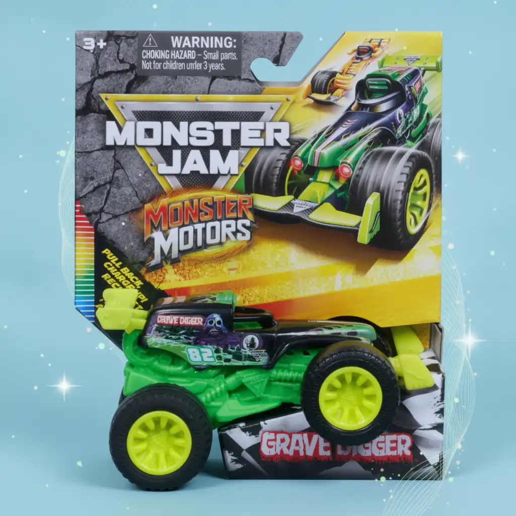 Top craftsmanship and details true to the real Monster Jam truck.
