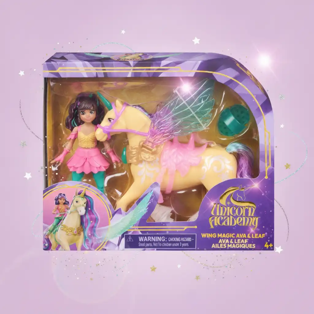 Fly towards new stories with Ava and her unicorn.