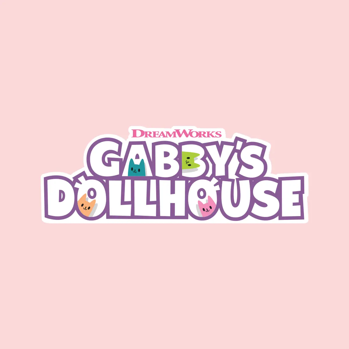 Official logo Gabby's Dollhouse rainbow doll Gabby