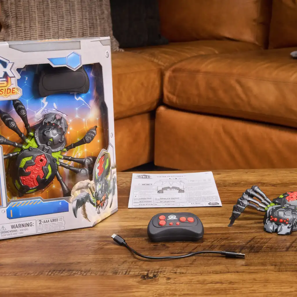 Experience unexpected action with a spider that defies gravity.