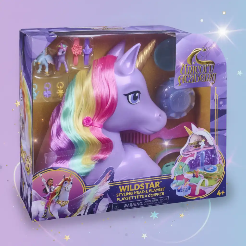 Develop finger dexterity while creating hairstyles on the rainbow mane.