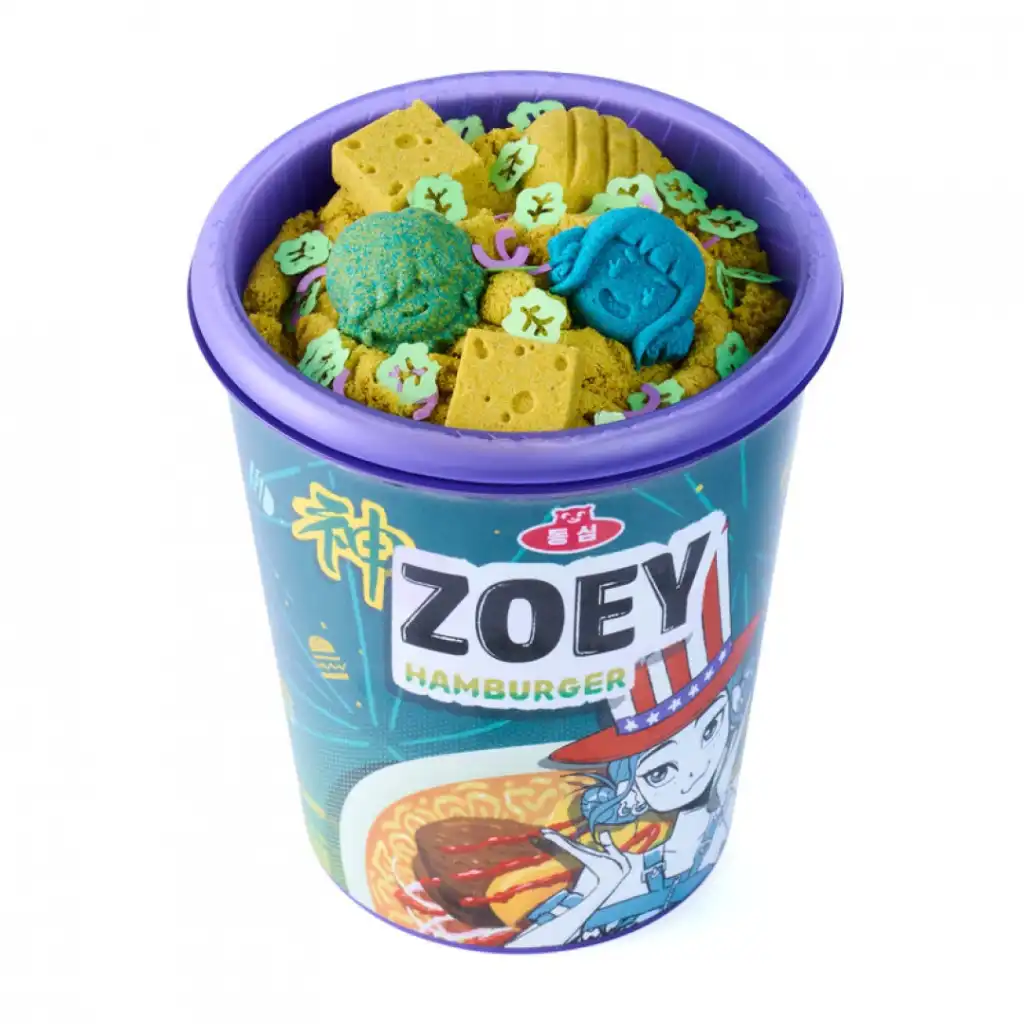 Experience endless fun grating sandy noodles.