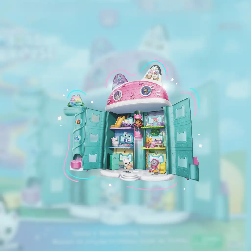 Detailed dollhouse with Interactive elements for great fun.