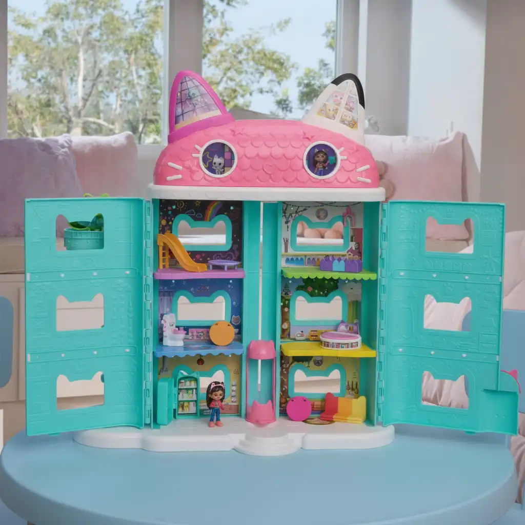 Mechanical elevator and delivery tower for Interactive play.
